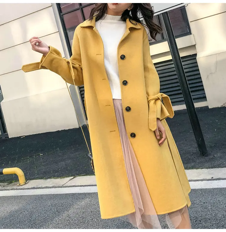 Пальто Женское Демисезонное Желтое Купить