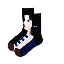Happy Socks, унисекс, хлопок, британский стиль, рисунок, по щиколотку, хипстерские, дышащие, уютные, носки для женщин, уличная одежда