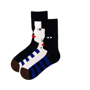 

Happy Socks Unisex Cotton British Wind Personality Print Ankle Sox Hipster Breathable Cozy Socks Women Streetwear