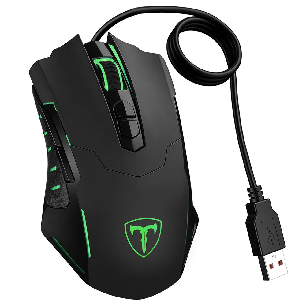 VicTsing PC034 Gaming Mouse Wired 7200 DPI Adjustable Mouse 7 Programmable Buttons LED Backli Ergonomic USB Computer Mice For PC (8)