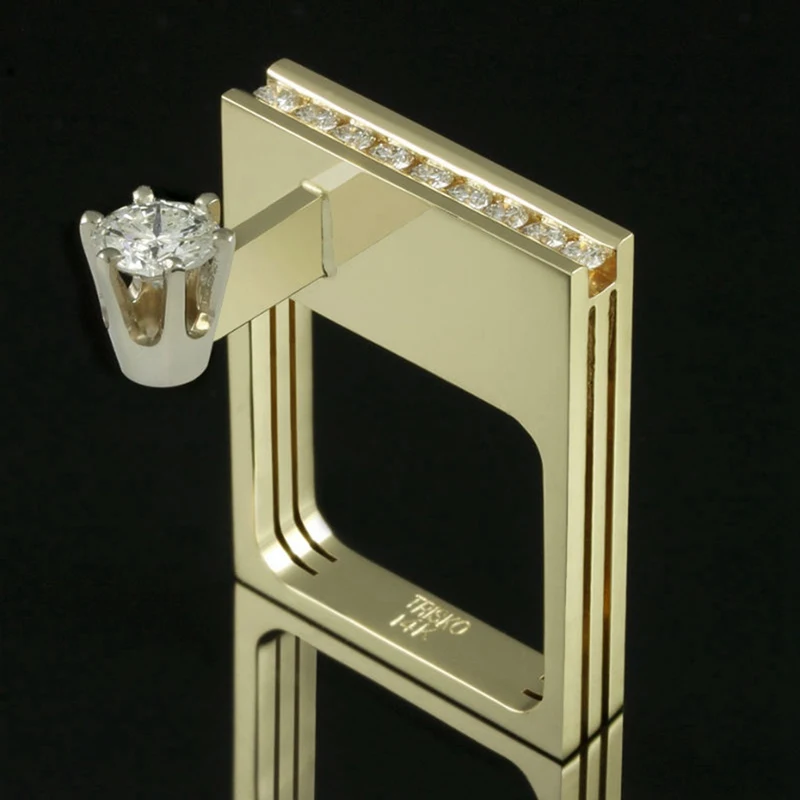 Unique Female Crystal Zircon Stone Ring Luxury Wedding Rings Promise Engagement Rings For Women