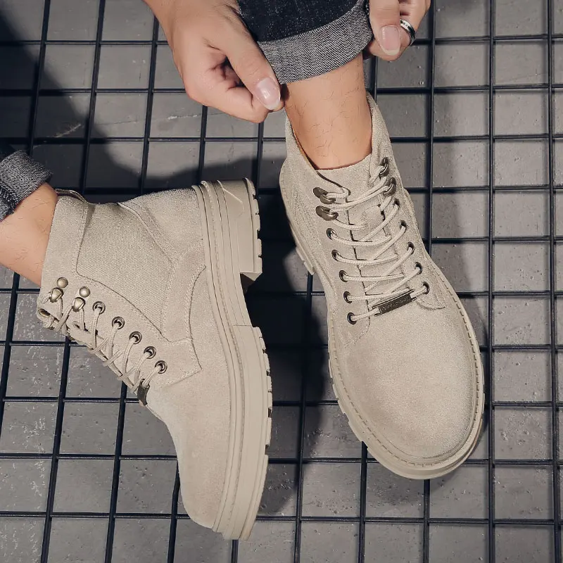 

2019 new Autumn Ankle Boots Fashion Tactical Military Boots Safety Working Shoes Man Safety Timber Land Shoes Male Boots