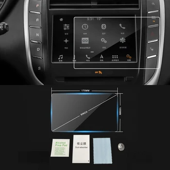 

For Lincoln MKZ/MKC/MKX/Continental/Nautilus Auto Car Navigation GPS Monitor Screen Protective Glass Film Sticker Accessories