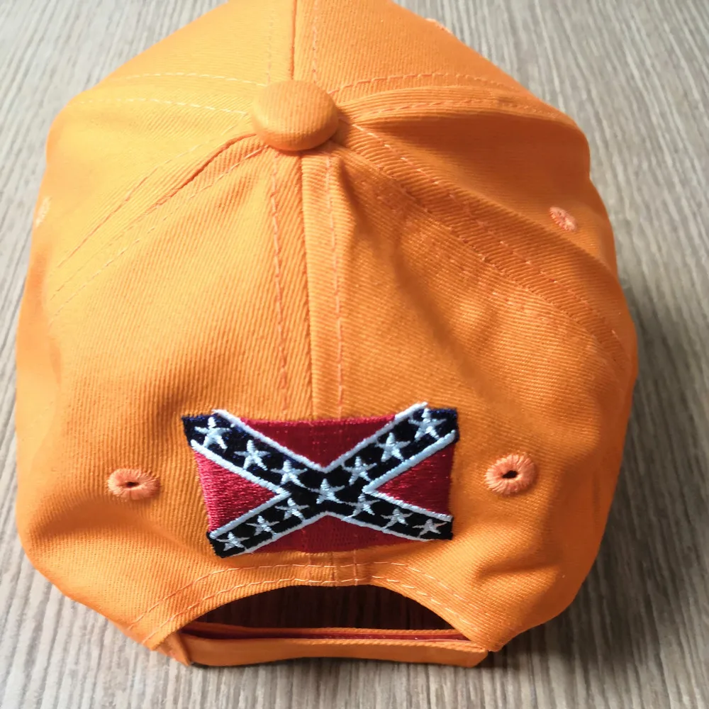 Baseball Caps General Lee 01 Orange Embroidered OL' Boy Dukes
