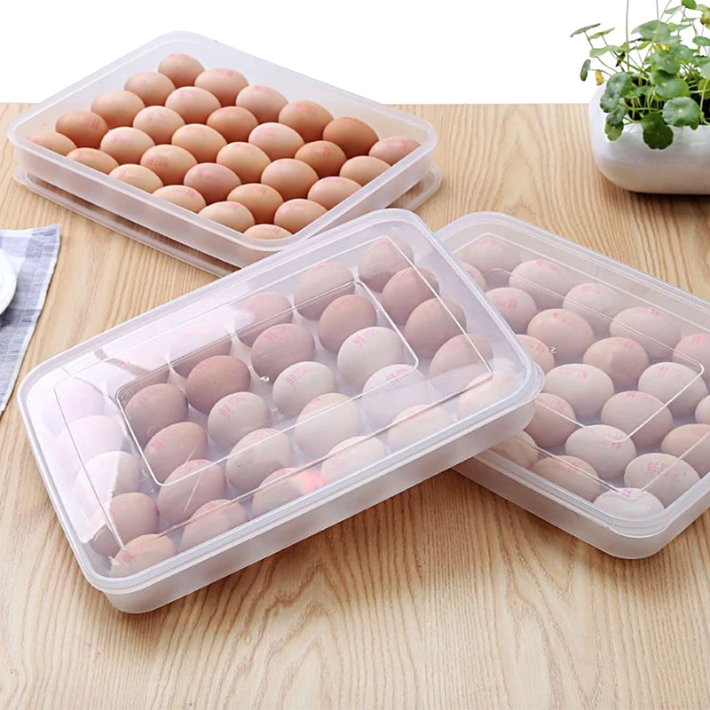 2030GridPlasticEggCartonKtchenEggStorageBoxEggsHolder