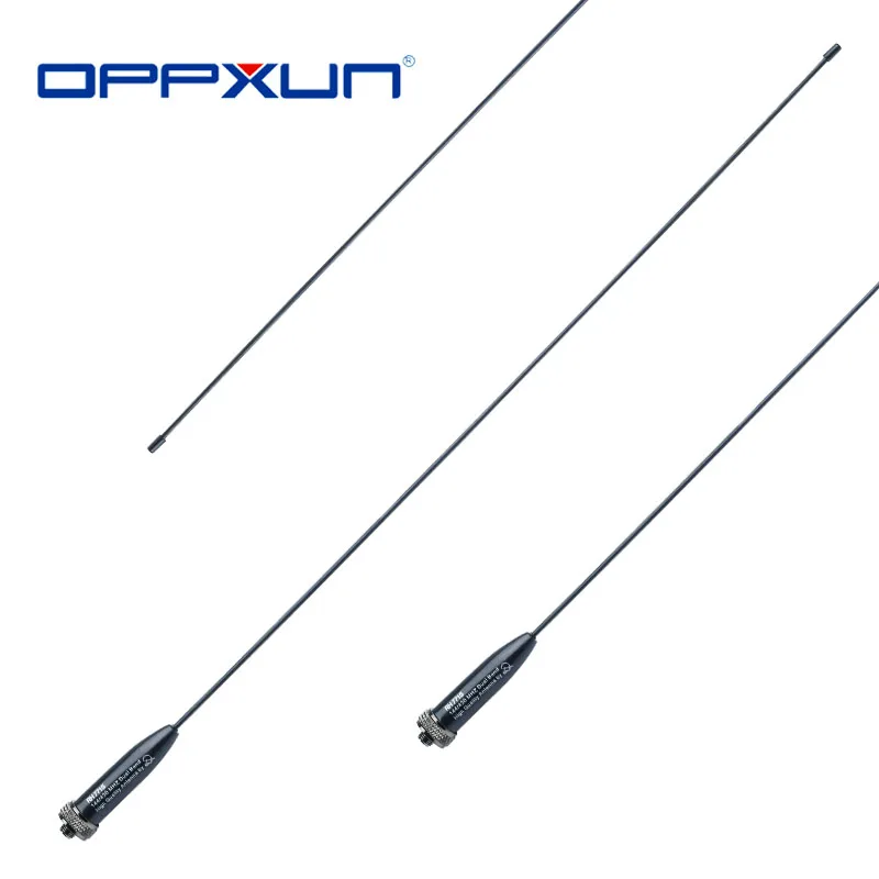OPPXUN-antena RH-771S de titanio para Walkie Talkie UV-9R Plus/5R /82/S9 Plus/XR, banda Dual Flexible, 144/430MHz, hembra