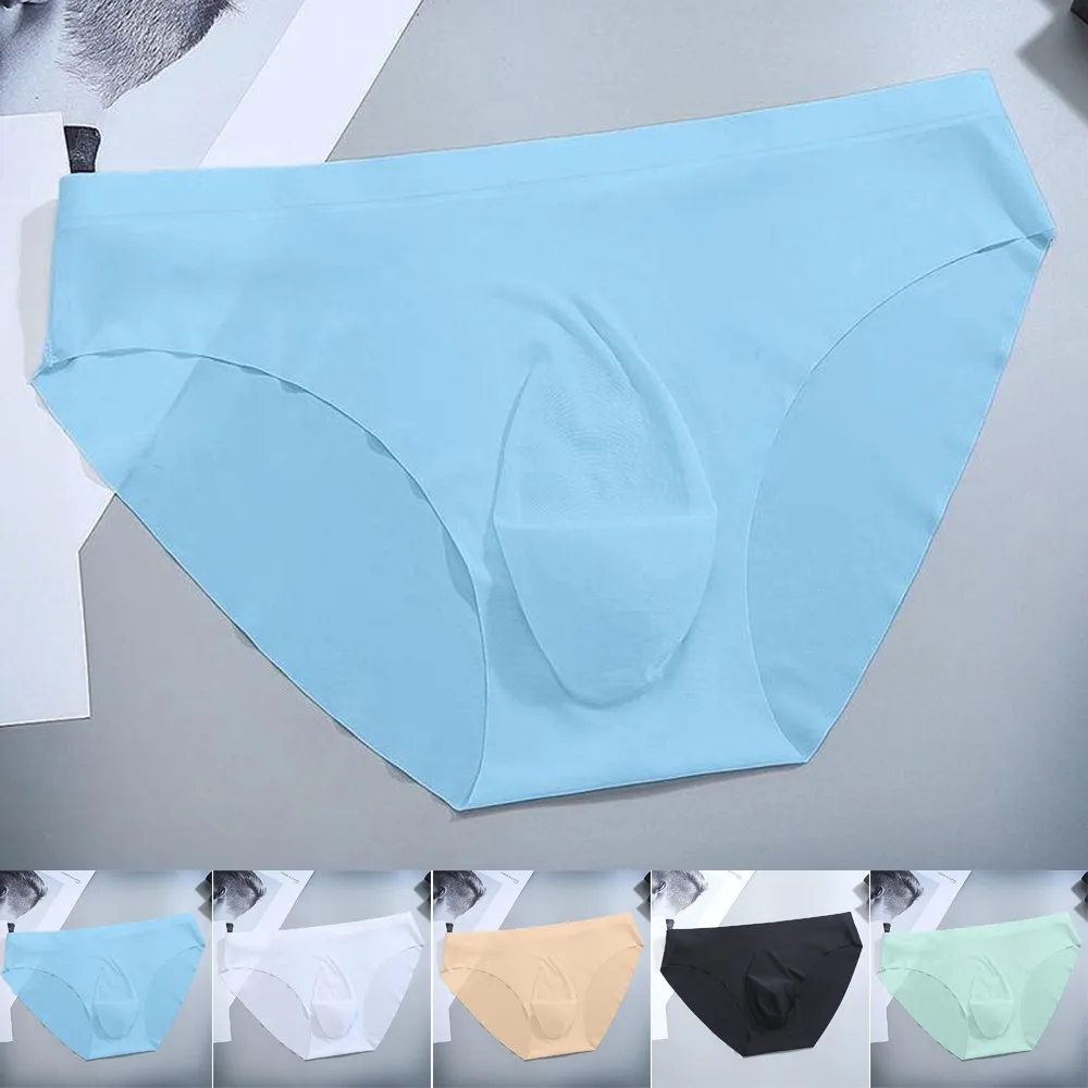섹시한 남성 브리프 속옷, 심리스 U 콘브 파우치 속옷, 통기성 편안한 로우 웨이스트 남성 팬티