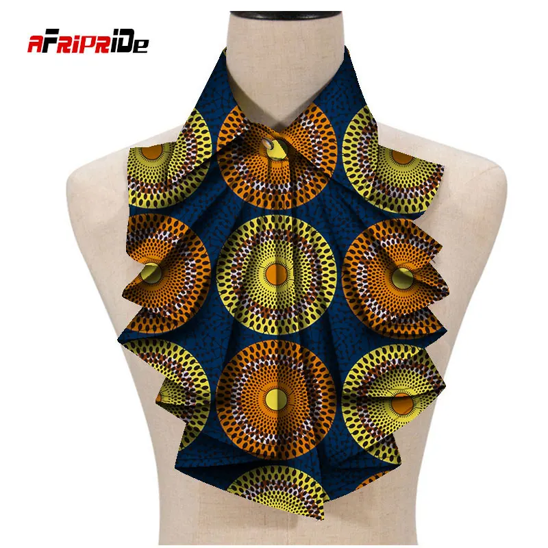 african traditional attire 2021 New Fashion African Print Ankara Tie for Women African Triangle Ankara Fabric Cravat Africa Tie SP027 african outfits