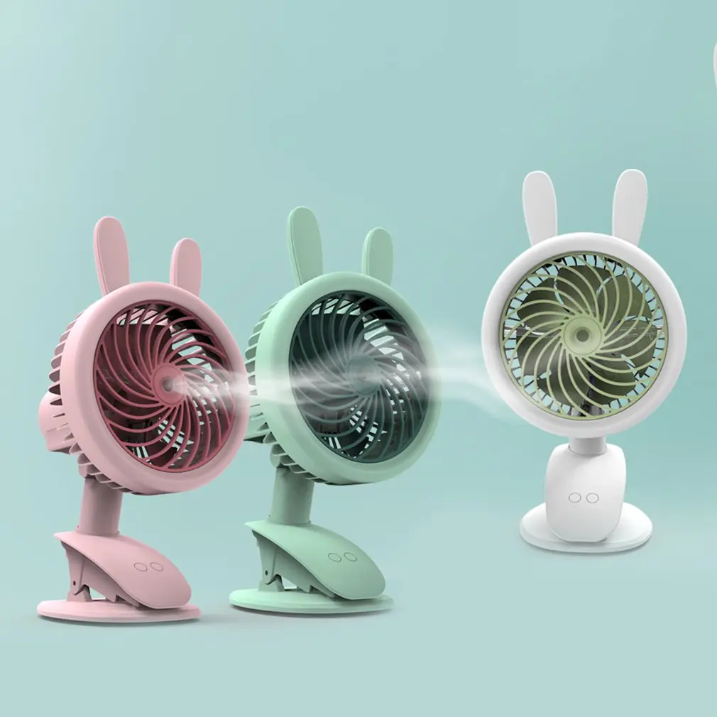 

FP19 2 In 1 Humidifier USB Desk Fan Electric Desktop Fan Cooling Fan Cooler Plastic Air Conditioning Fan Conditioner