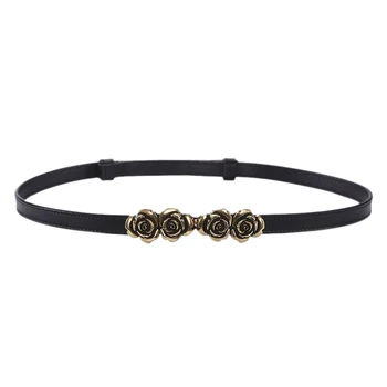 

Vintage Flower Design Women Belt Leather Female Strap Fashion Women Waistband