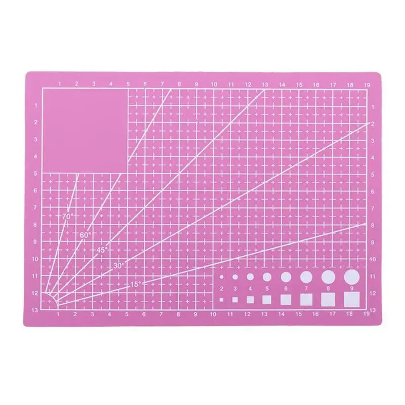 A5/A3 PVC Paper Cutting Mat Board DIY Patchwork Mat Pad Self-healing Leather Cutting Mat For Writing Drawing Desktop Protector - Цвет: A5