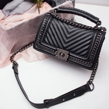 

SHUNRUYAN 2020 Fashion Braid Grain diamond chain bag Women Bags Fashion Shoulder Bag Ladies Lock Crossbody Bag