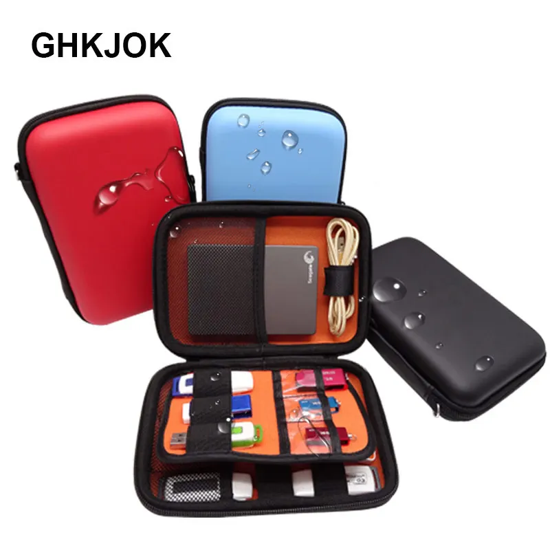 

EVA Travel Storage Bag for Earphone Portable HDD Power Bank USB Cable Charger Bags Pouch Case Electronics Accessories Protector