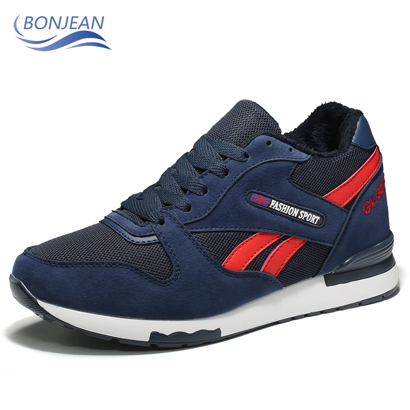 

BONJEAN Comfortable Warm Running Sneakers Winter High Quatily Casual Sports Running Shoes Jogging trainers Footwear Sneakers