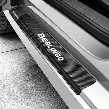 

Car Stickers For Citroen Berlingo Carbon Fiber DIY Door Sill Stickers Car Sill Decoration Decals Auto Accessories 4PCS