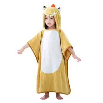 

Cartoon Crocodile Baby Bath Shower Towel Skin-friendly Comfort Kids Fashion Trend Superfine Fiber Hooded Bathrobe