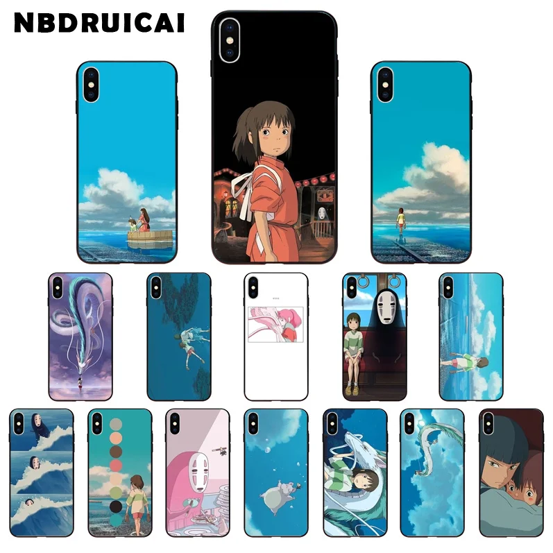 NBDRUICAI Studio Ghibli Унесенные призраками Чехол для мобильного телефона iPhone 11 pro XS MAX 8 7 6 6S