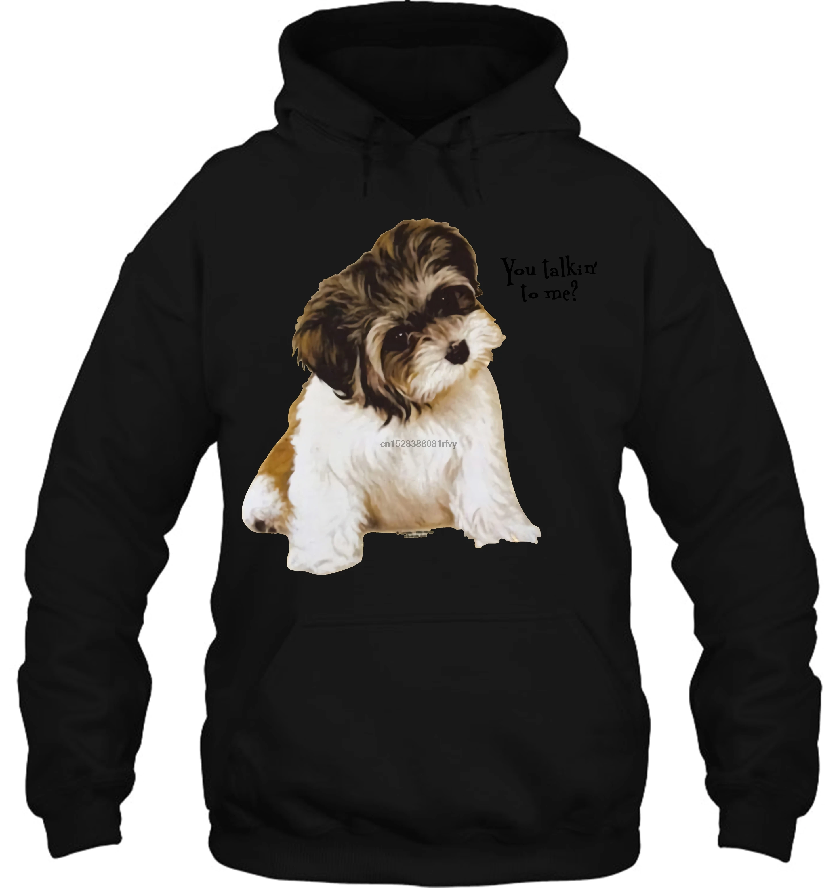 Мужская толстовка с капюшоном You Talkin To Me Shih Tzu Puppy Dog женская уличная одежда
