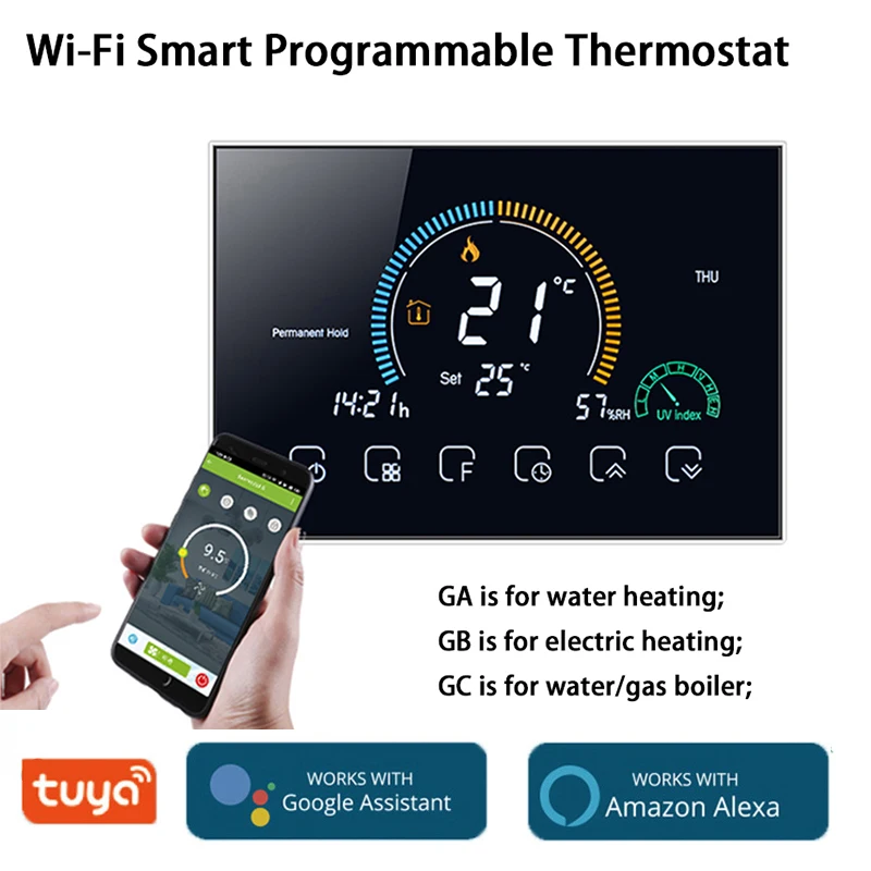 Wi-Fi терморегулятор программируемый Температура Управление Напольного