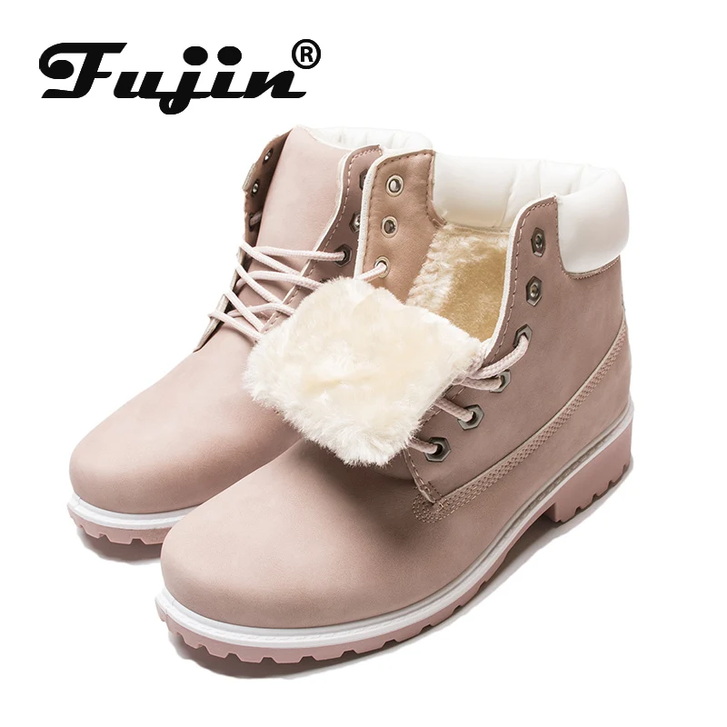 Buy Winter boots women shoes 2019 warm fur plush sneakers women snow boots women lace up ankle boots winter shoes woman botas mujer