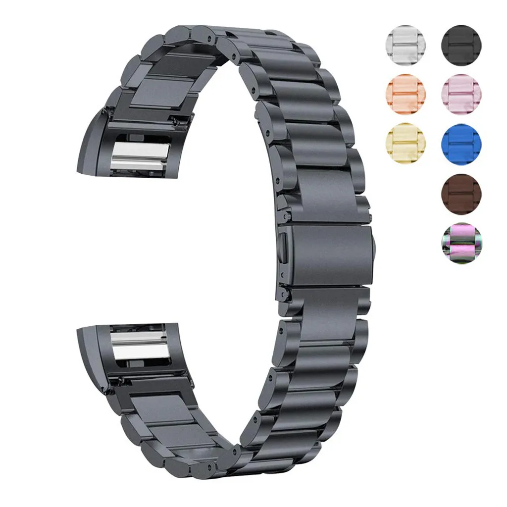 HIPERDEAL сменный ремешок из нержавеющей стали для Fitbit Charge 2 новейший модный ремешок для часов Aug15