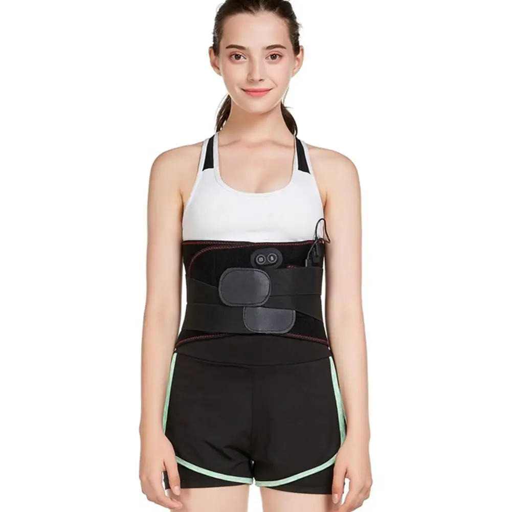 

USB Electric Heating Waist Belt Pad Wrap Lower Back Heat Belt for Relaxing Stomach Muscle Abdomen Support Lumbar Brace Strap