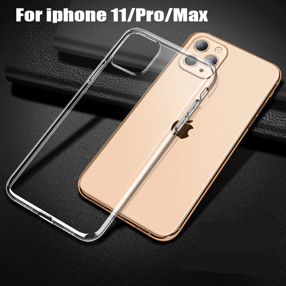 Прозрачный чехол для iPhone X XS 11 Pro Max XR 7 8 6s Plus Силиконовый ТПУ 5S мягкий прозрачный чехол для телефона на iPhone 11 Pro Max