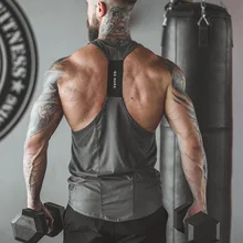 Мужской Спортивный Повседневный жилет Muscle Brother, эластичный Быстросохнущий подвесной светильник без этикеток, жилет с логотипом