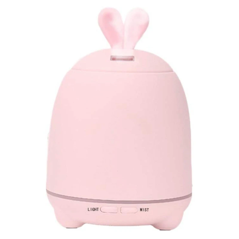 

Air Humidifier Cute Rabbit Mini Air Purifying Aroma Machine Mute Colorful Lights Foggy Design Suitable for Home Bedroom Bedside