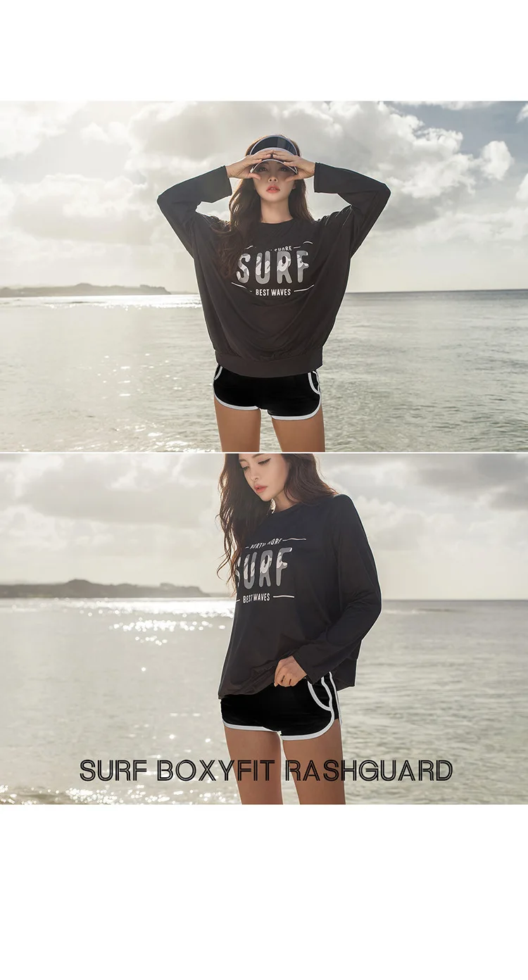 South Korea Students Swimming Suit Women's Four-piece Set Split Skirt-Trousers Long Sleeve Quick-Dry Diving Suit Slimming Sports