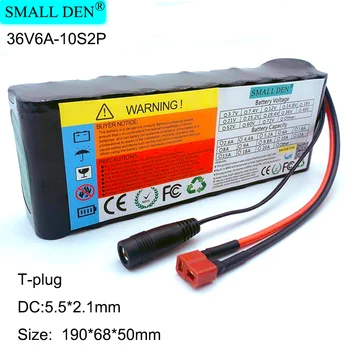 

36V6.0Ah 18650 lithium battery pack 10S2P 6000mAh Built-in BMS scooter, electric bicycle Replace the spare ultra-thin battery