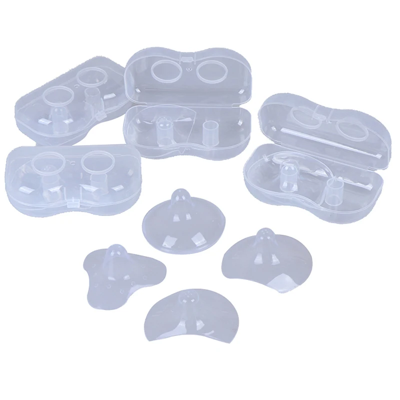 Nipple Shields Silicone Nipple Protectors Feeding Mothers Nipple Shields Protection Cover Breastfeeding Mother Milk Silicone