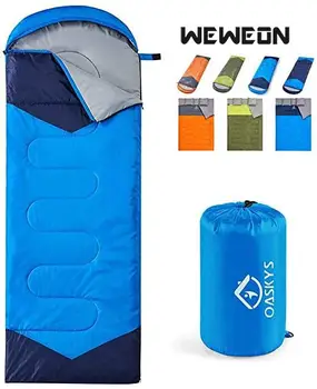 

Camping Sleeping Bag, Lightweight 4 Season Warm & Cold Envelope Backpacking Sleeping Bag for Outdoor Traveling Hiking