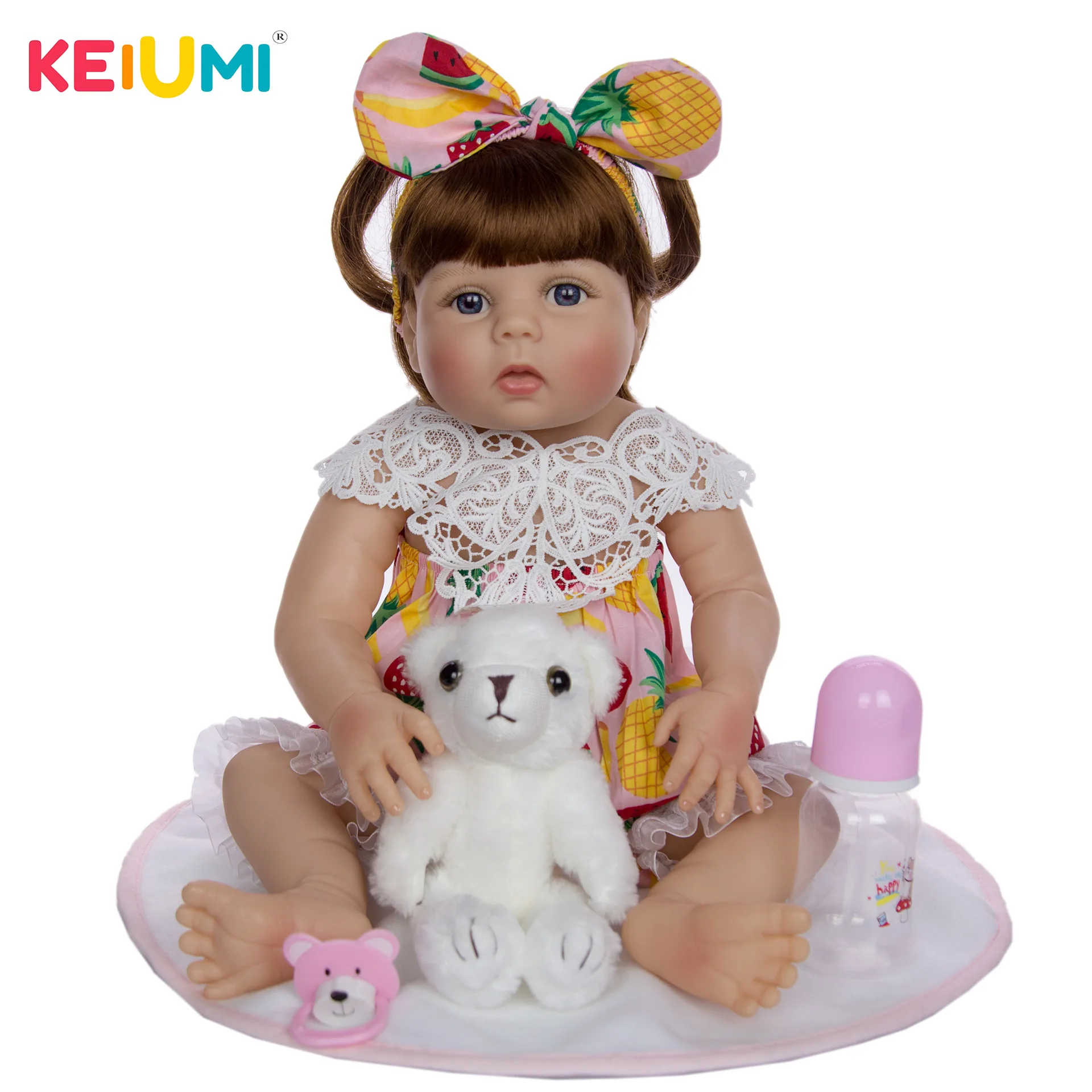  Keiumi Reborn Baby Doll 23-Inch 57 Cm Model Infant All Silica Gel GIRL'S