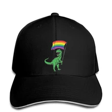 T Rex Rawr Pride Parade Gay& lesbies бейсбольная кепка с радужным флагом, Подарочная идея, бейсболка с козырьком
