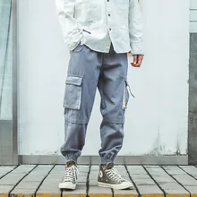 Хип-хоп брюки мужские брюки карго с несколькими карманами мужские модные джоггеры мужская Японская уличная одежда мужские свободные спортивные штаны мужские шаровары