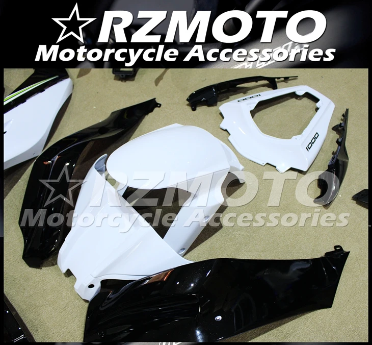 4 подарки ABS Обтекатели комплект подходит для kawasaki Ninja ZX-10R 2011 2012 2013 10R, возрастом 11, 12, 13, 14, 15, теле женский костюм из двух вещей черно-белый костюм