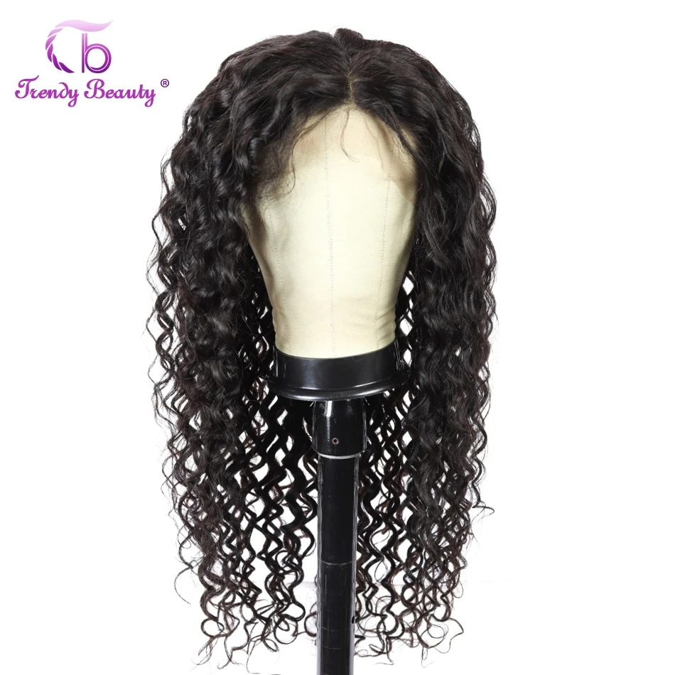 Onda de Água Peruca para Preto Frente do Laço Perucas de Cabelo Fechamento do Laço 5x5 na Moda Peruano Feminino Humano Arrancadas Remy Perucas Beleza 13*4 Pré 7 Apliques com cabelo humano