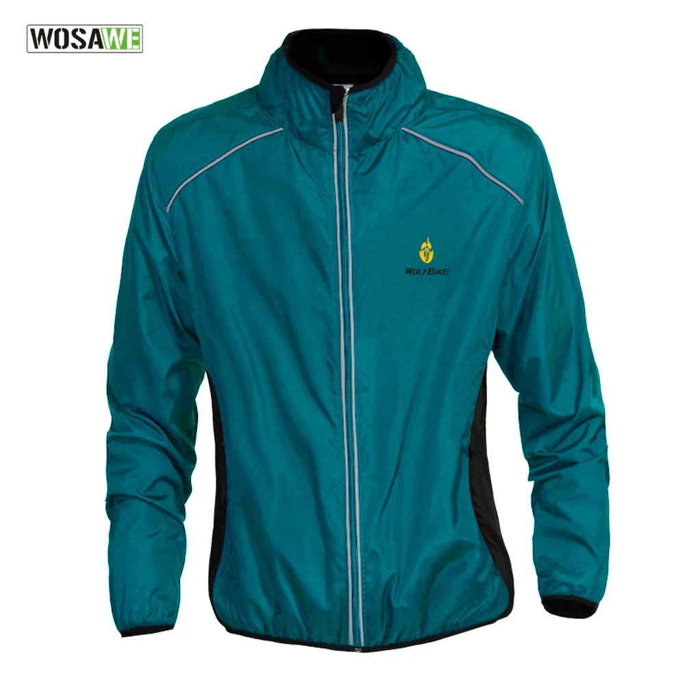 WOSAWE Ультралегкая Светоотражающая мужская куртка для бега ветрозащитная