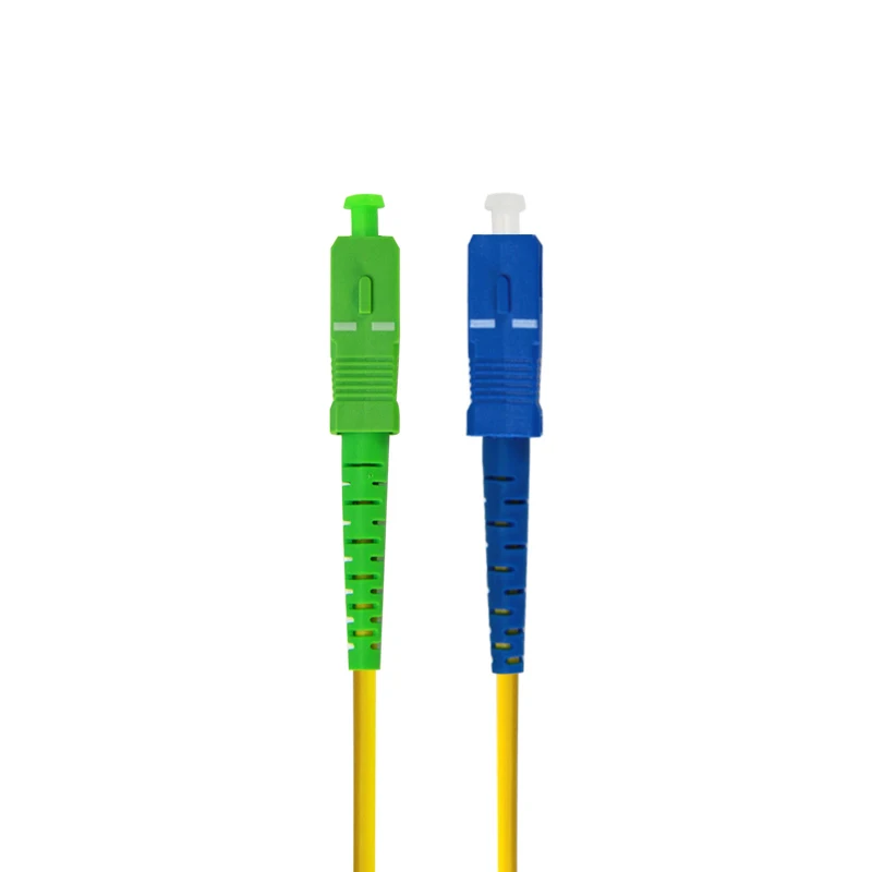 SC/UPC в SC/APC Одномодовый симплексный волоконный патч-корд SM оптоволоконный соединительный кабель