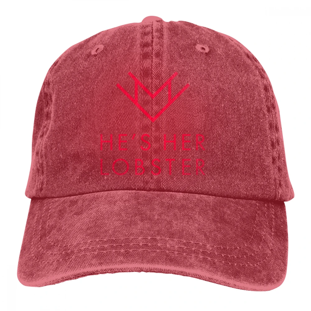 Он ее Омаров Casquette черный унисекс Мужские Женские джинсовые бейсболка с ремешком кепки Регулируемый Гольф папа шляпа