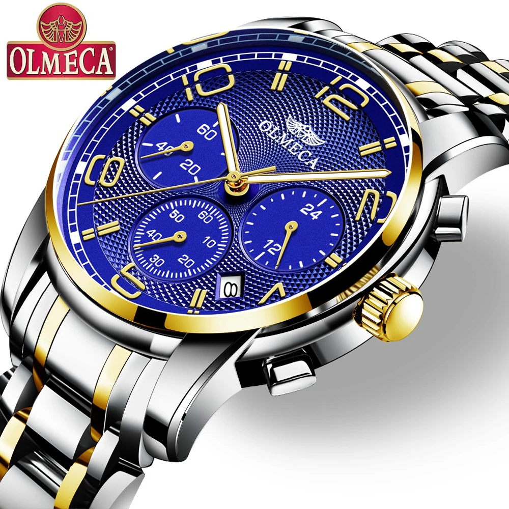 Часы Omega Manning, модные кварцевые часы Kroc, мужские часы, подарки на годовщину для мужчин, часы, модные мужские часы