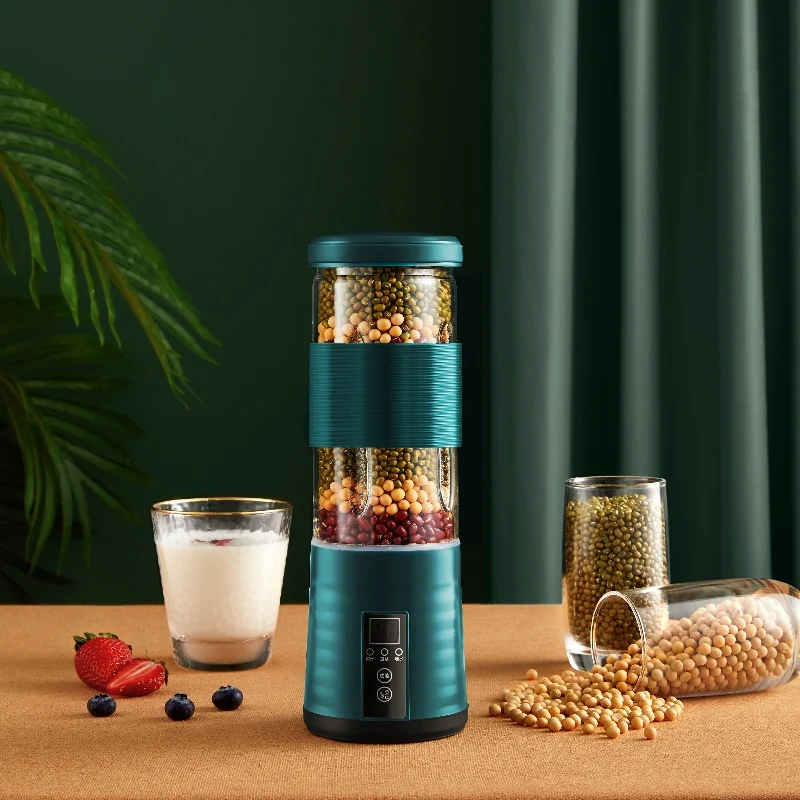 Mini Blender sıkacağı ısıtma soya sütü makinesi soya sütü meyve mutfak robotu buz Smoothies Cytoderm kırma karıştırıcı