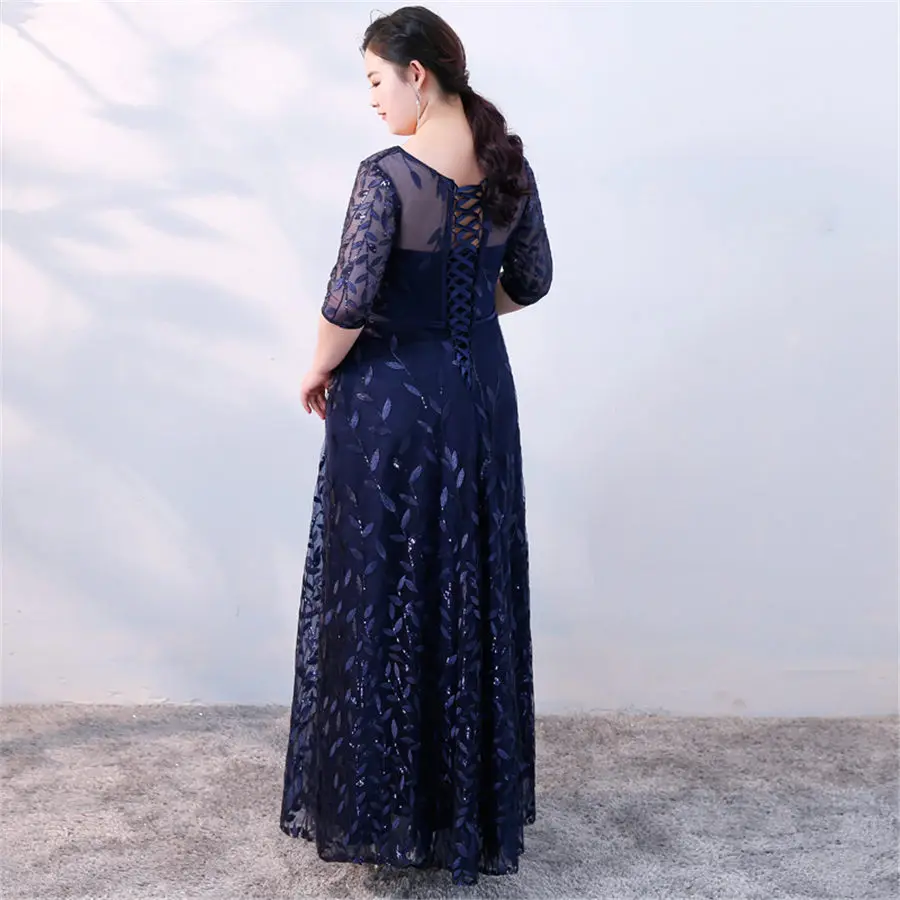 Вечерние платья с пайетками, рукав до локтя, Robe De Soiree T338, длина до пола, женские вечерние платья размера плюс, вечерние платья с вышивкой