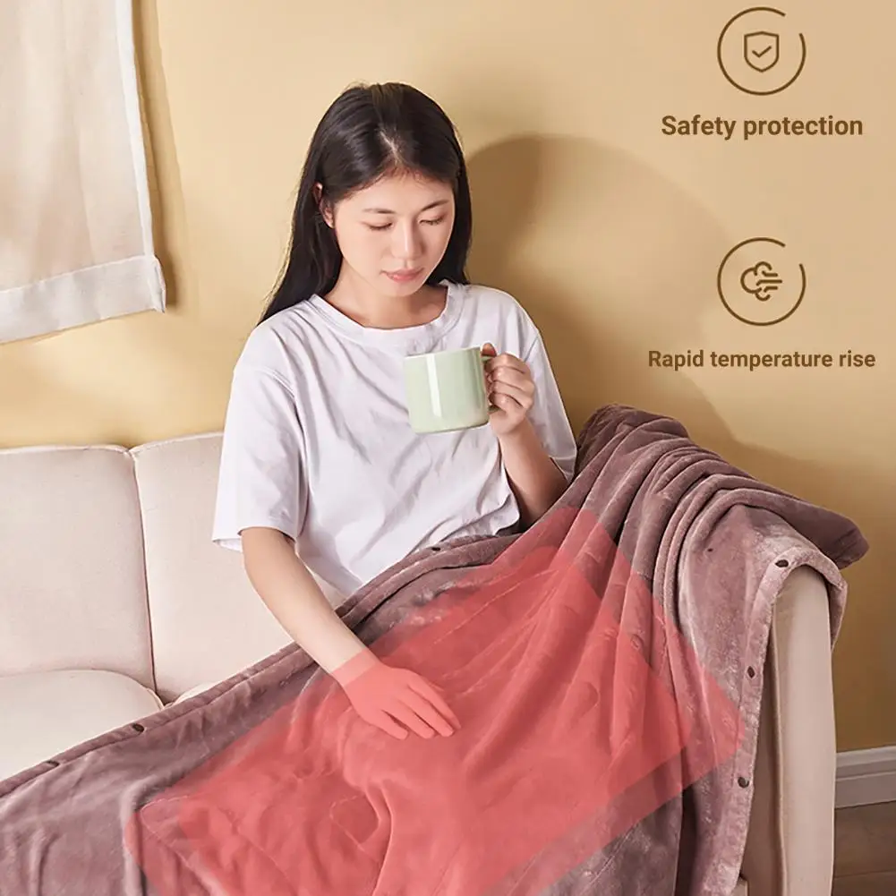 Practical Electric Blanket Thickened USB Charging Large Heating Range Fine  Stitch Electric Heated Blanket Throw - AliExpress