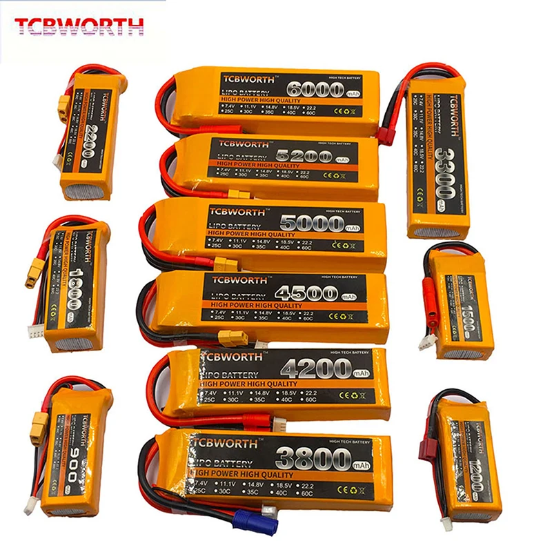 TCBWORTH 14 8 V 1100 мАч 1500 2200 3800 25 35C 4S RC вертолетный Липо Батарея для РУ самолет квадротор
