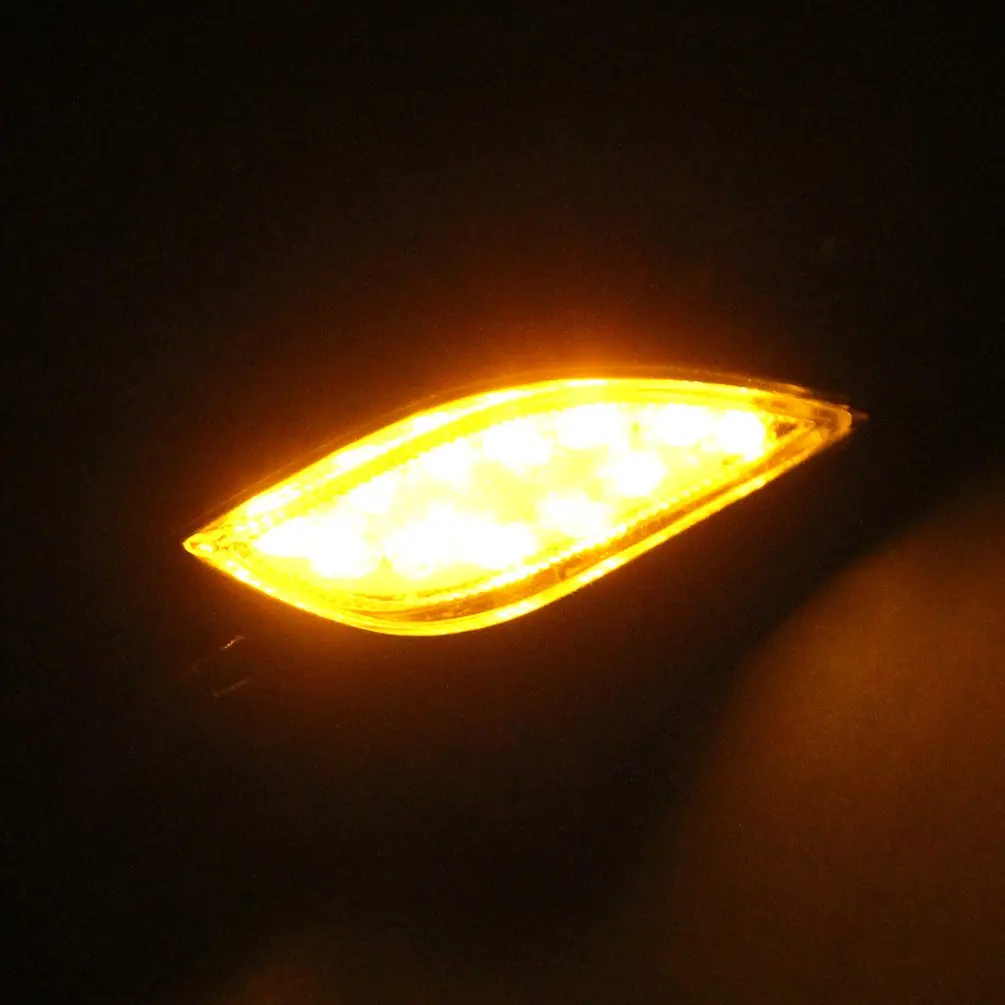 2 шт./лот 12 В Универсальный мотоциклетный сигнал сигнальная лампа 4 цвета 12 светодиодный SMD Индикатор мигалка вспышка велосипед лампа