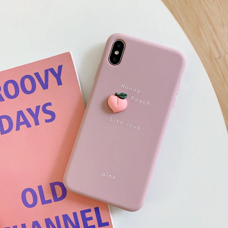 Милый чехол Friut для iPhone 11 Pro Max X XS MAX XR 8 8 Plus 7 7 Plus 6 6S 6S Plus Avocado Peach Ins Модный чехол для iPhone 11