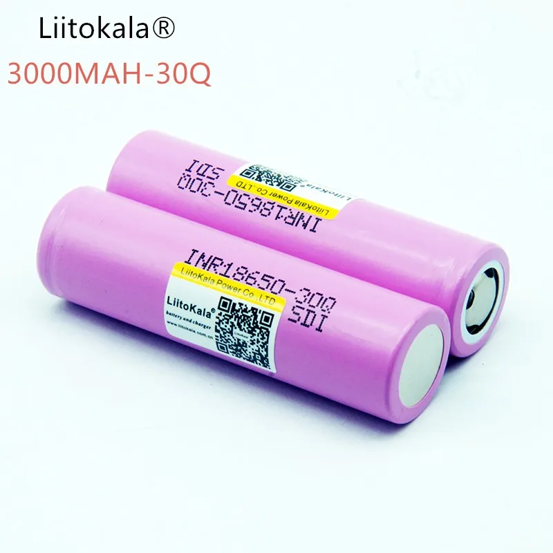 Liitokala novo para Для inr 18650 30q inr 18650 bateria 3,7 v 3000 mah Li-Ion baterias recarregaveis