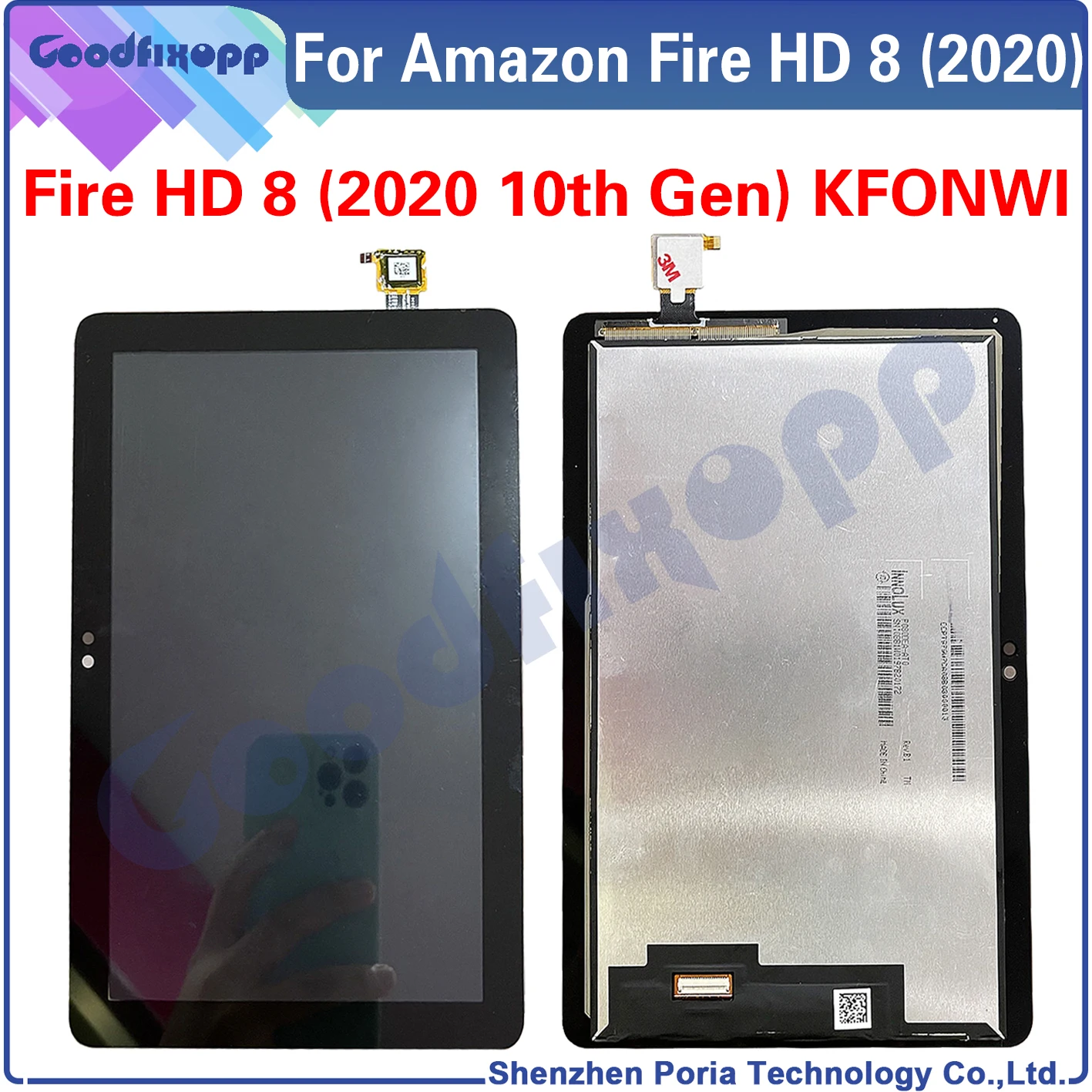 100% Test AAA For Ama zon Fire HD 8 (2020) KFONWI LCD Display Touch Screen Digitizer Assembly HD8 2020 10th Gen | Мобильные телефоны